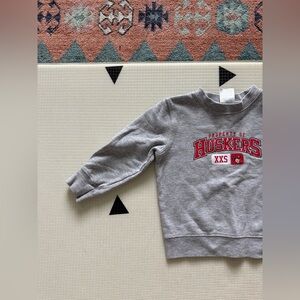 Russell|Vintage toddler sweatshirt,gender neutral Huskers Kids Gray Sweatshirt•